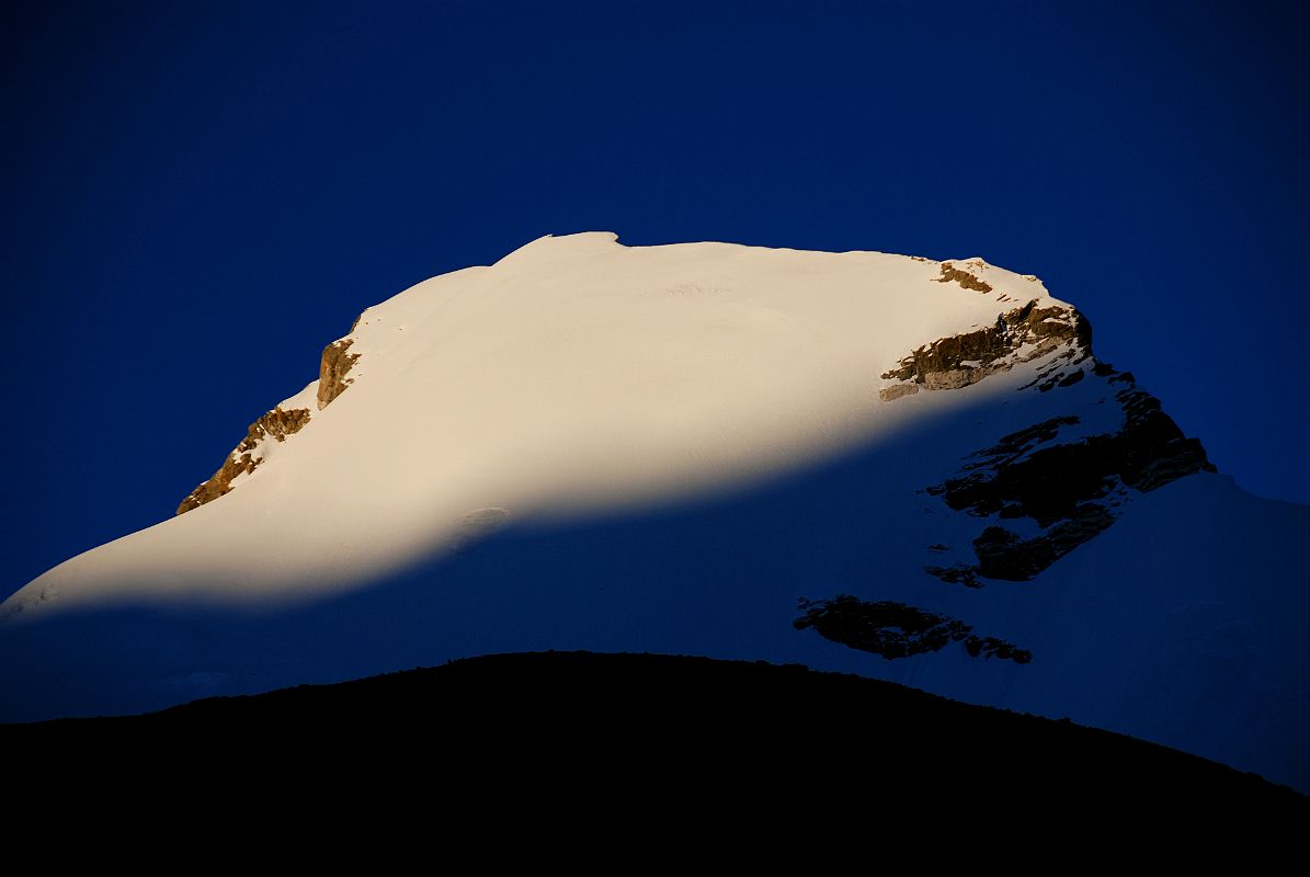 33 Ice Tooth Close Up At Sunset From Shishapangma Southwest Advanced Base Camp Ice Tooth (6200m) close up at sunset from Shishapangma Southwest Advanced Base Camp.